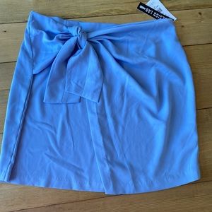 Faux wrap skirt